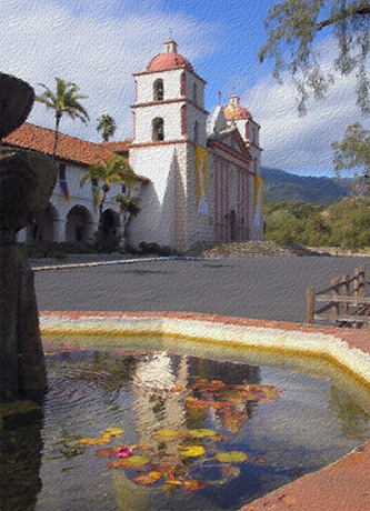 Mission, Santa Barbara #1 by Louis La Croix